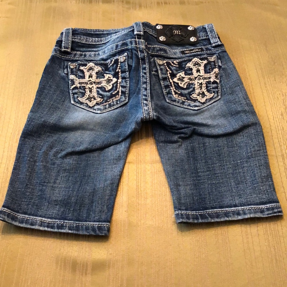 Miss Me Kids Bling Bermuda shorts